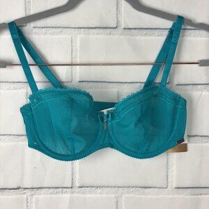 NWT Chantelle Intimates Lace Sheer Sexy Blue Bra